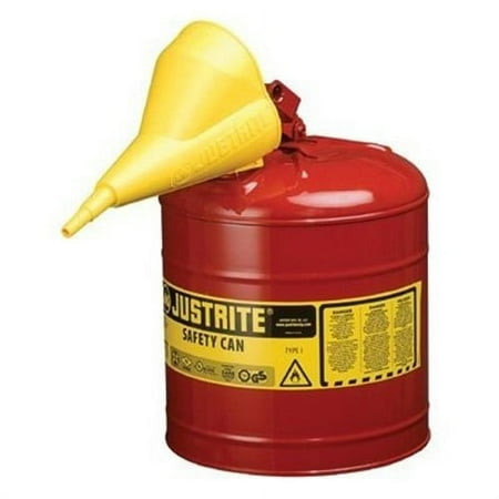 Justrite 7150110 5G/19L SAFE CAN RED W/FUNL