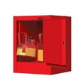 thumbnail image 1 of Justrite 890421 4 gallon Red Countertop Flammable Safety Cabinet, 1 Self-Close Door - Sure-Grip® EX - #890421, 1 of 8
