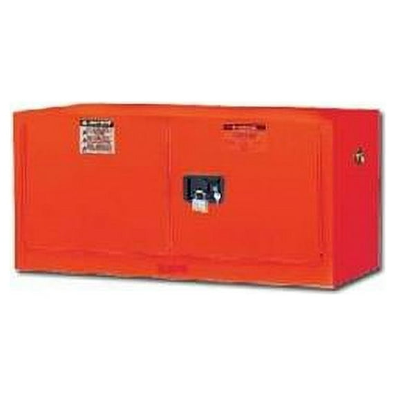 Justrite Fire Resistant Key Lock Standalone Safe Red 891301