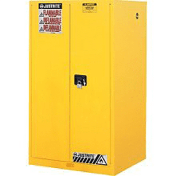 Justrite 896000 60 GALLON CABINET MANUALDOOR YELLOW