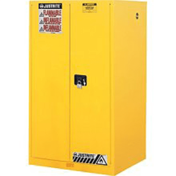 Justrite 896000 60 GALLON CABINET MANUALDOOR YELLOW
