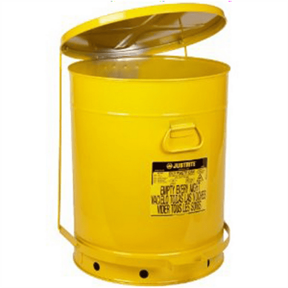 Justrite Mfg. Co. 21 Gallon Can Yellow OWC