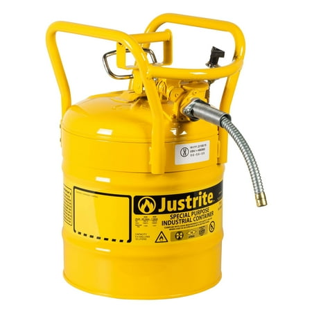Justrite 7350210 5G-19L Iiaf Dot Yellow 0.62 in. Hose