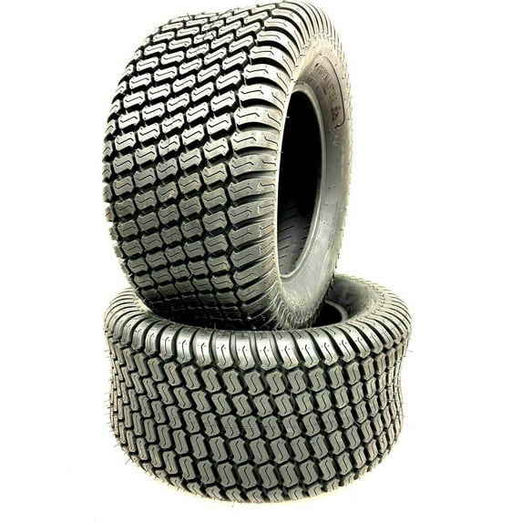 Justubes 2-Pack 23x11.00-10 Lawn Tractor Turf Tires 4-Ply Rated Tubeless 23x11-10 Heavy Duty