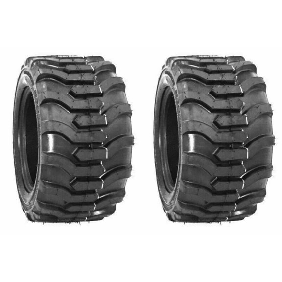 Justubes Set of 2 18x8.50-8 R-4 Lug Traction Lawn Tractor Tires Heavy Duty Bar Skid Steer