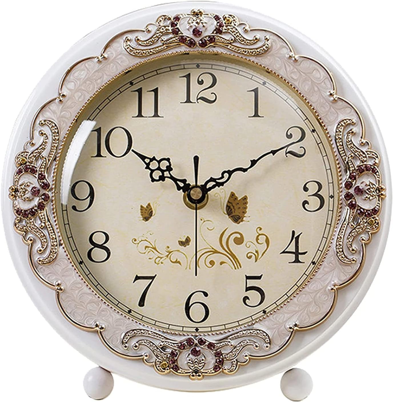 Retro Table Clock Image Justup Vintage Table Clock, Retro Non-Ticking European Style Beside ...