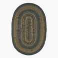 thumbnail image 1 of Jute Braided Rug, Black 4 x 6' Oval Rug, Suitable for Kitchen, Living Room, Country & Primitive Reversible Rug, 1 of 5