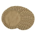 thumbnail image 1 of Jute Burlap Round Ruffle Placemat Set (Set of 6), 1 of 5