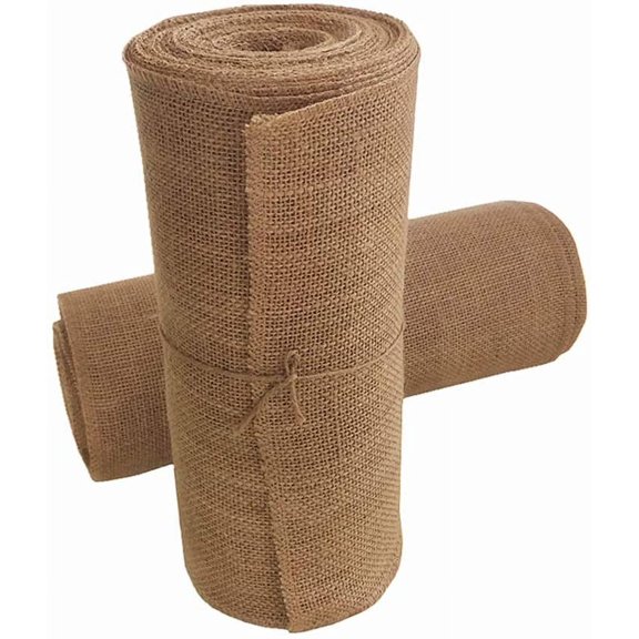 Jute Burlap Table Runner-12'' Wide x 10 Yards Long Burlap Fabric Roll Perfect for Weddings, Table-Runners, Decorations & Crafts.