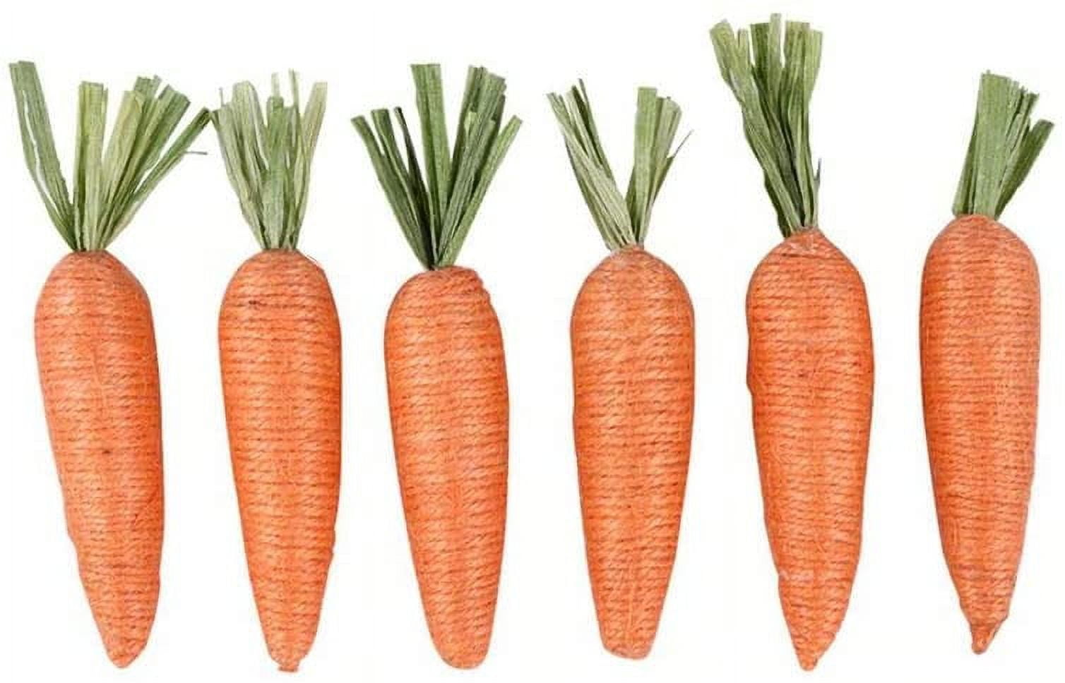 Jute Carrots Easter Decor Orange Mini 6