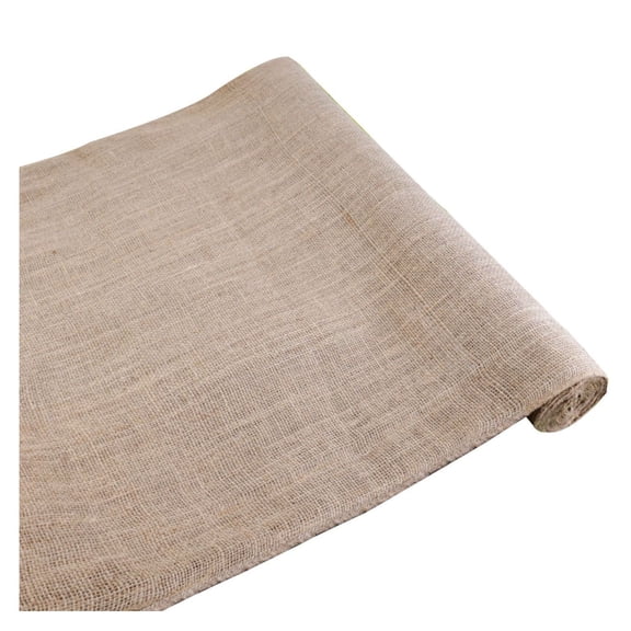Jute Cloth Roll 7.8in x 9.8ft - Natural Weed Control Fabric, Soil Moisture Retention, Biodegradable Garden Mulch for Plants, Orchards & Landscaping