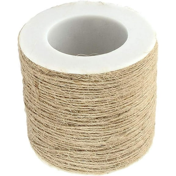 Jute Cord Jute String Jute Twine 1 Ply for Jewelry Making Tan 1mm about 109.36 yards(100m)/roll