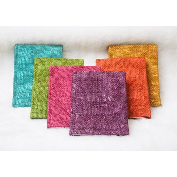 Jute Hand Made Personal Organizer for Office and Personal Use ( set of 6 ).
