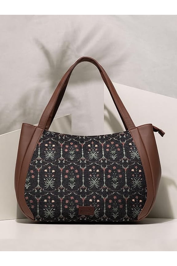 Jute Handcrafted Vegan Leather Women's Shoulder Luna Handbags