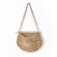 thumbnail image 1 of Jute Hanging Wall Basket for Kitchen Storage | Natural Cotton Fruit & Vegetable Holder | Scandinavian Modern Home Decor | Single Basket, 1 of 2