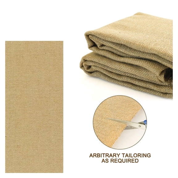 Jute Mulch Roll 63x15ft - Eco-Friendly Garden Weed Barrier, Soil Erosion Control, Biodegradable Ground Cover for Plants, Landscaping & Farm Use