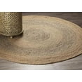 thumbnail image 1 of Jute Natural Round Carpet Braided Area Rug Farmhouse Rustic Look Rug Carpets, 1 of 4