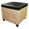 thumbnail image 1 of ARMEN LIVING Kenya Jute Ottoman, 1 of 2