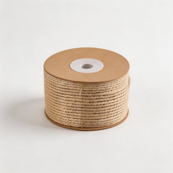 Jute Ribbon Burlap for DIY Outdoor Decoration Packaging(0.98 Inch 10 Yard)