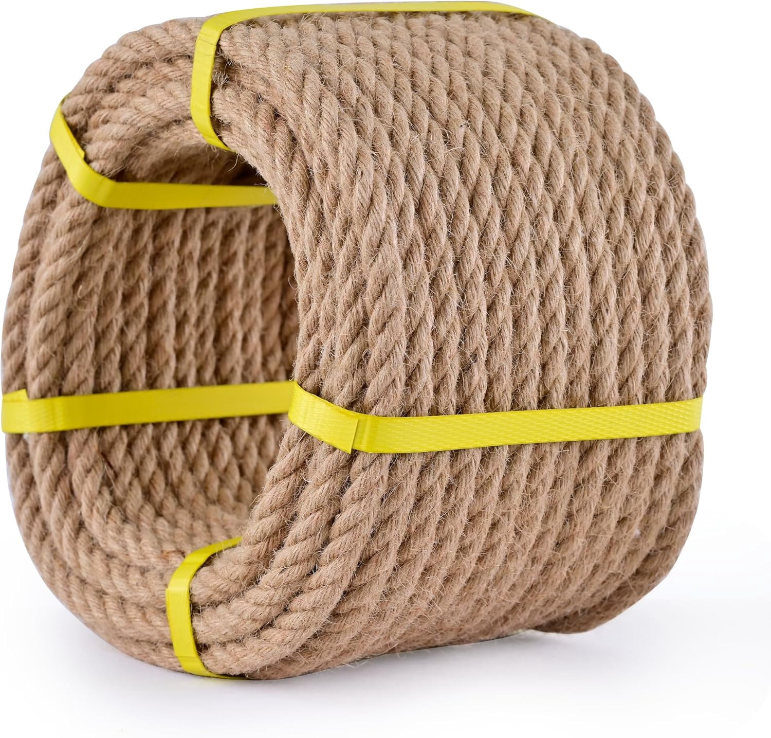 2 Inches Rope Jute Rope 1/2 Inch x 100Ft,Natural Hemp Rope,Thick Rope,Swing Rope ...