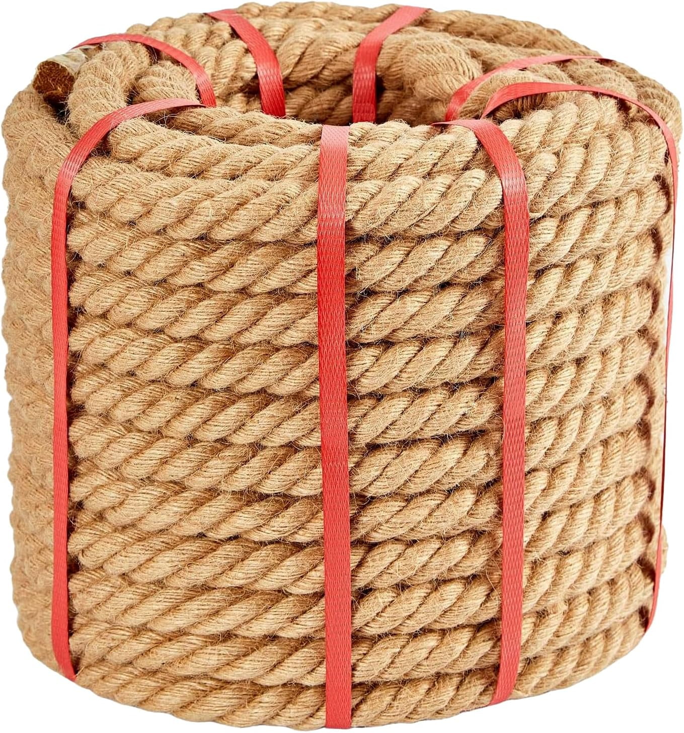 Jute Rope (1 in X 50 ft), 25mm Thick Natural Hemp Ropes, Heavy Duty ...