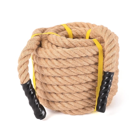 Jute Rope 1In x 50Ft Heavy Duty Twisted Indoor Outdoor Craft Nautical Use