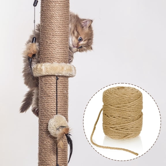 Jute Rope, Natural Thick Jute Twine String, Heavy Duty Thick Twine for Gardening, Floristry, DIY Craft