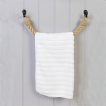 Jute Rope Toilet Paper Holder | Wall-Mounted Bathroom Storage Rack | Space-Saving Organizer for Toilet Rolls, Kitchen Towels & Magazines