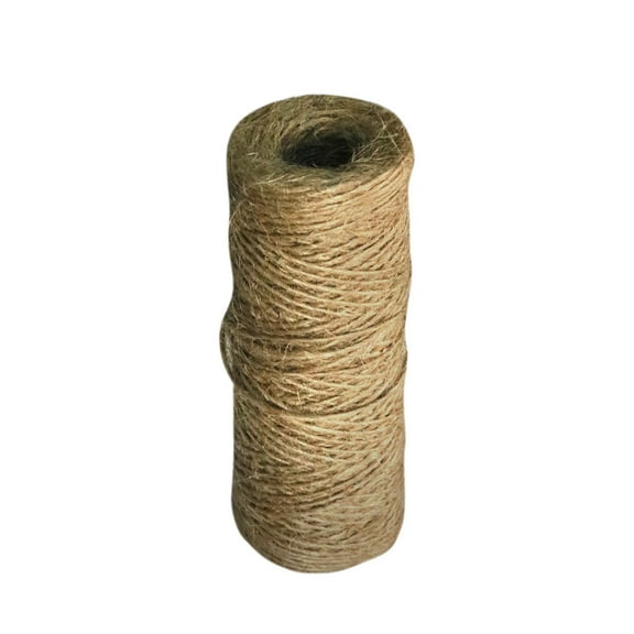 Jute Rope, Xinsrenus Natural Flax Twine 100 Yards, 3mm Thin Rope for DIY Packaging Gift Wrapping Gardening