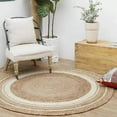 thumbnail image 1 of Jute Rug Hand Woven- Soft, Stylish, and Unique Jute Carpet Boho Rugs, 1 of 4