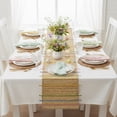 thumbnail image 1 of Easter Jute Braid Table Runner - 14" x 72" - 100% Jute, Natural & Multi-color, 1 of 9