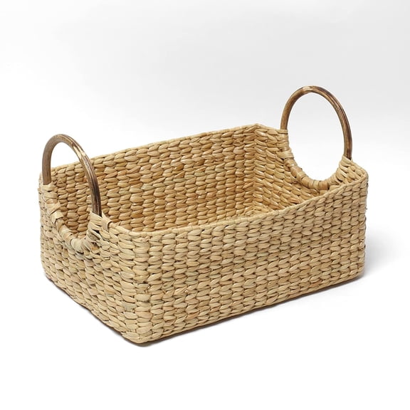 Jute Storage Baskets | Cane or Bamboo Basket | Wicker Basket as Gift Hamper | Wardrobe Rectangular Baskets