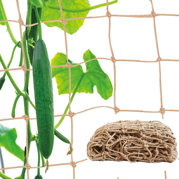 Jute Trellis Netting Yahome Jute Netting for Garden 67 x 98in Heavy Duty Plant Support Netting for Outdoor Garden Vine Plants and Wall Decoration