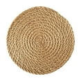 thumbnail image 1 of Jute Trivet Mat, Round Natural Jute Placemats for Hot Pots Pans, Heat Resistant Table Protector, Kitchen Dining Table Mats, Farmhouse Decor Coaster Set,30cm, 1 of 4