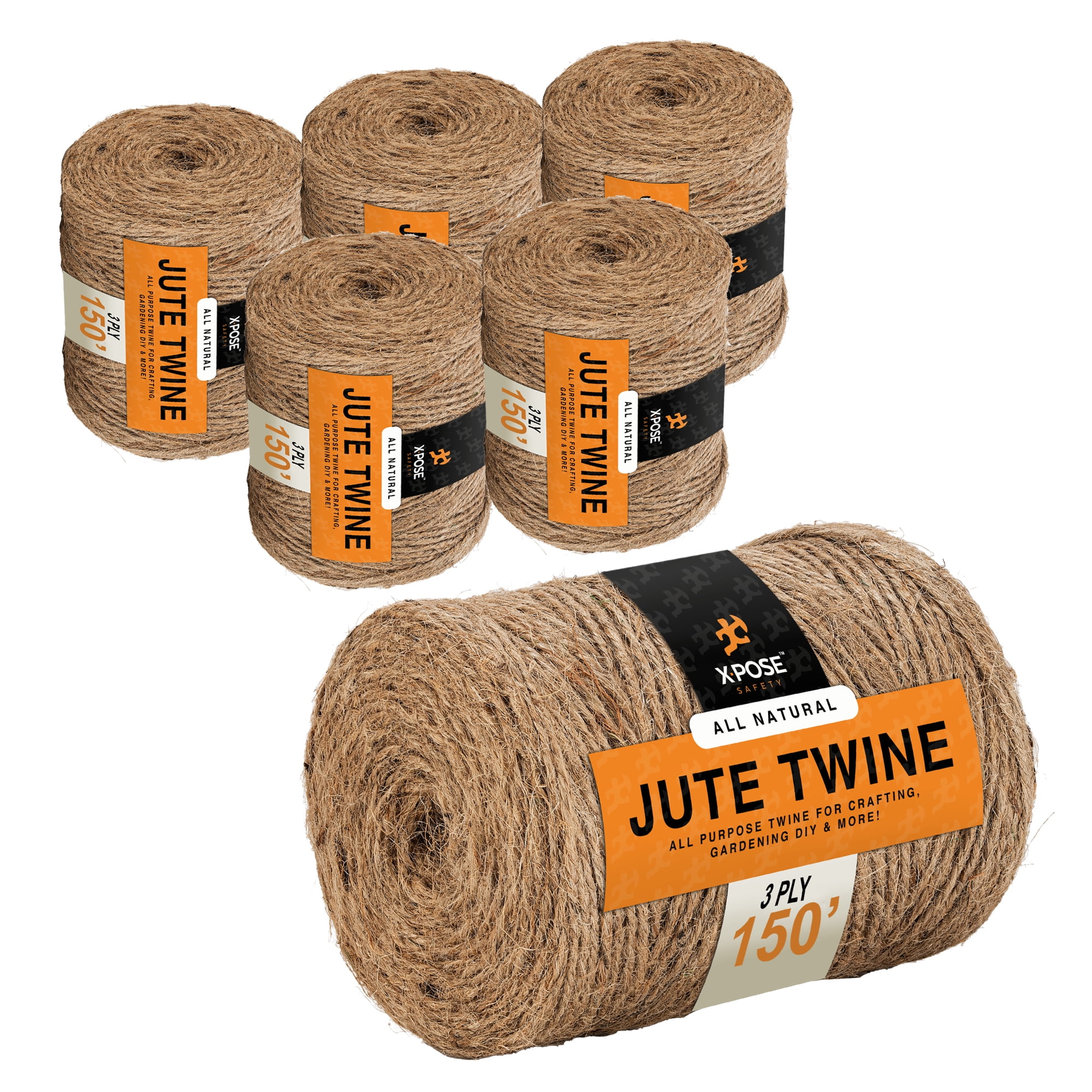 jijAcraft Natural Jute Twine 164 Feet - 5mm Thick Twine String - Garden  Twine for Climbing Plants - Strong Hemp Twine String Durable Rope for  Crafts