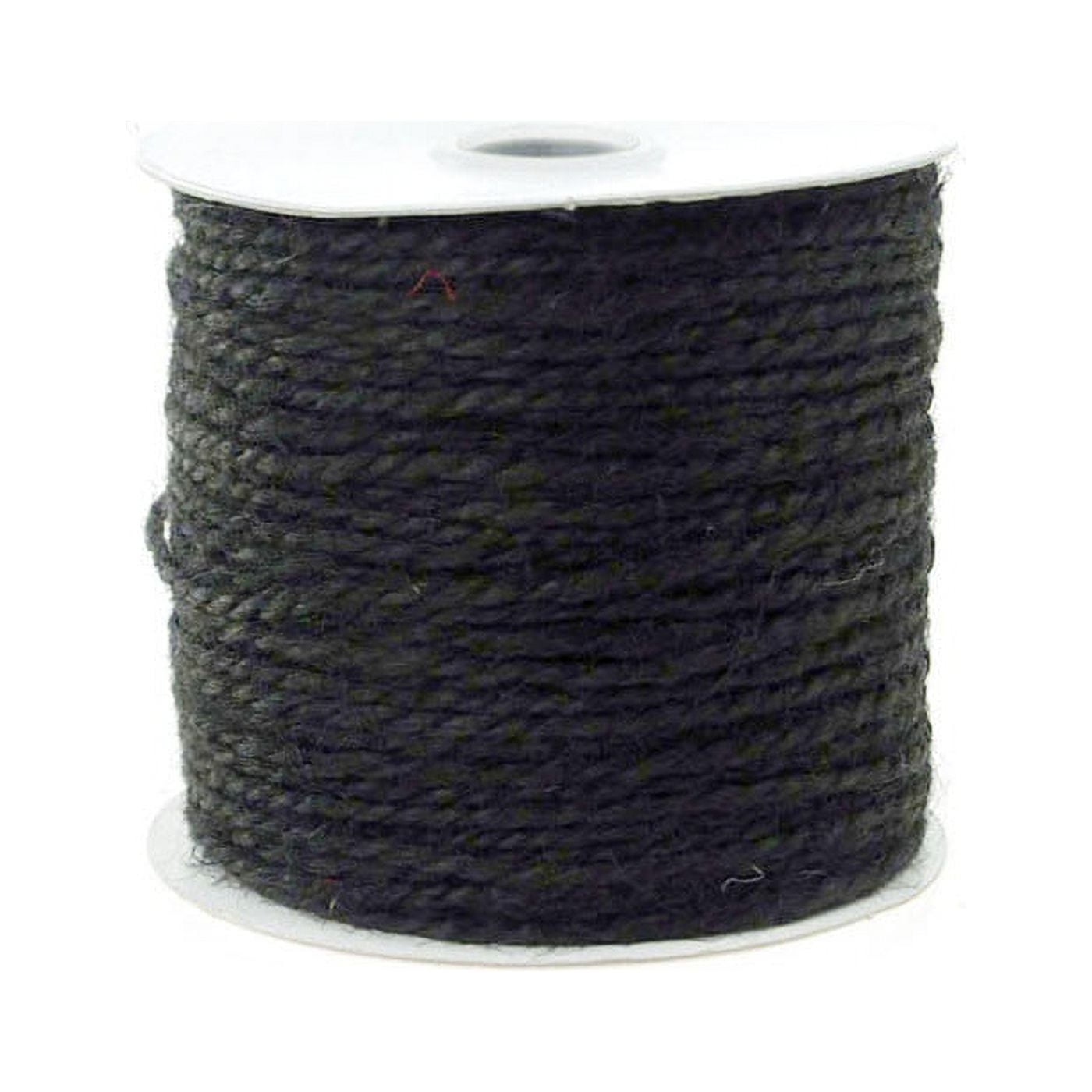 Waxed cord for jewelry making, black, thickness 1.5mm, 2m