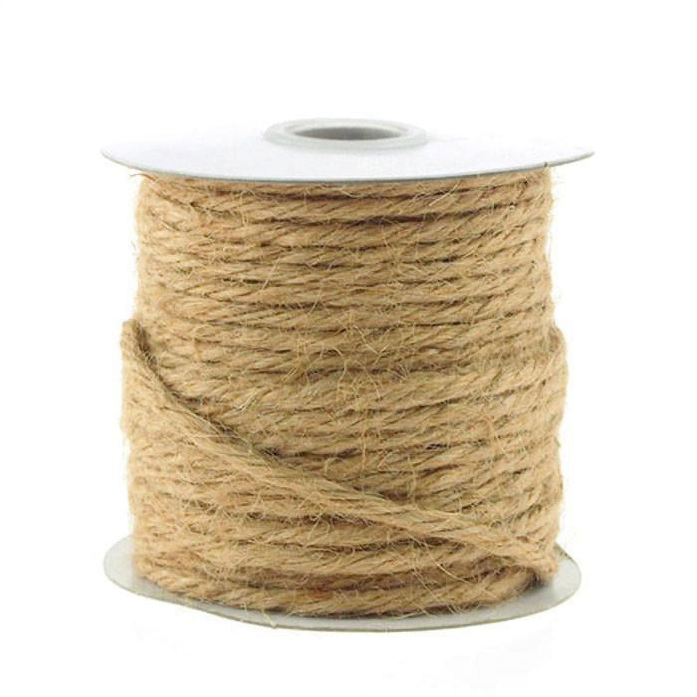 Jute Twine Cord Rope Ribbon, 1/8-inch, 25-yard, Natural