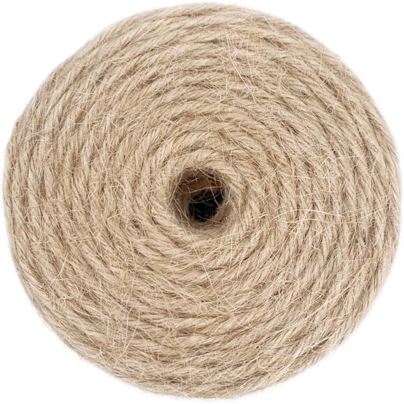 Jute Twine Rope Natural Thick Heavy Duty for Gardening Bundling Crafts Arts Gift Wrapping Packing Material Decoration Bulk