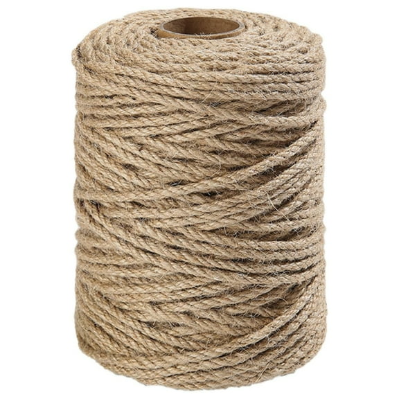 Jute Twine String, 4mm Hemp Twine for Craft Plant Gift Wrapping Handmade Arts Decoration Packing String, 121ft(37m)