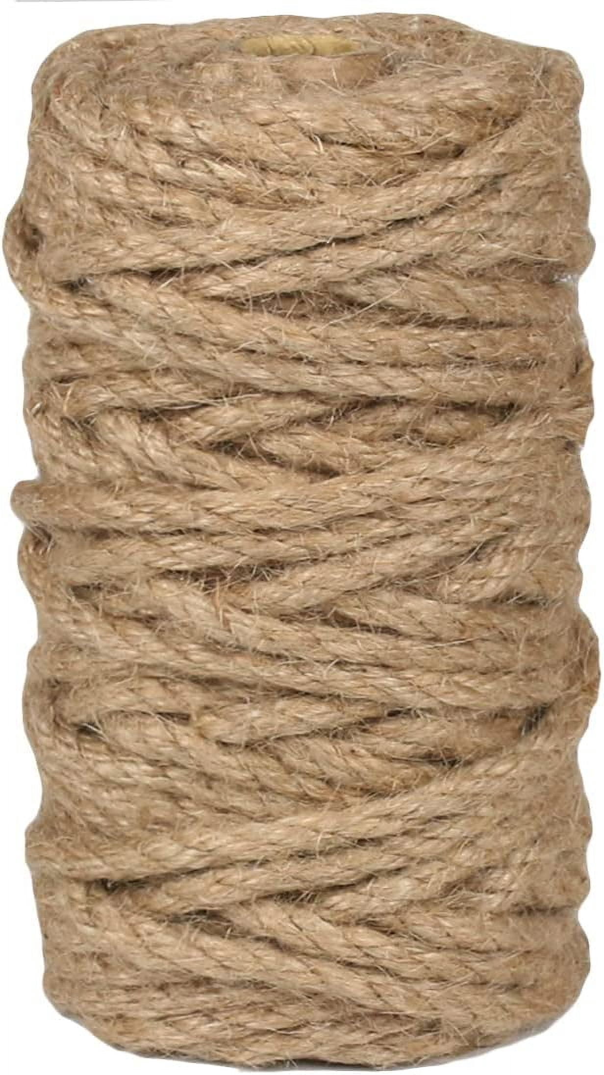 Jute Twine String 6mm Natural Thin Ribbon for Craft Gardening Art ...