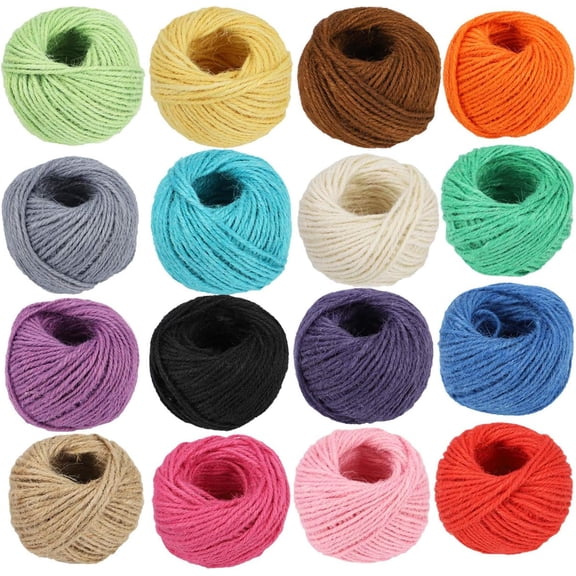 Jute Twine Strong Cord Thick Rope String for DIY Art Craft Gift Wrapping Home Garden Deco