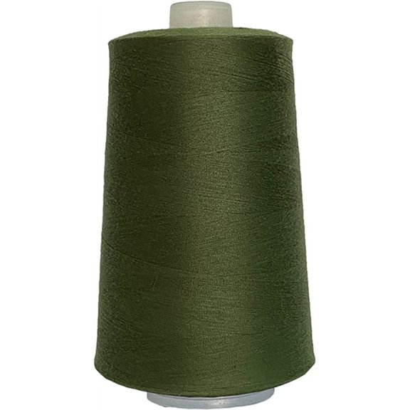 Jutemill Brand - Dark Green Polyester Sewing Embroidery Thread Jumbo Spool Single Needle Threads for Sewing Embroidery Machine Thread Cone (25600 Yard)
