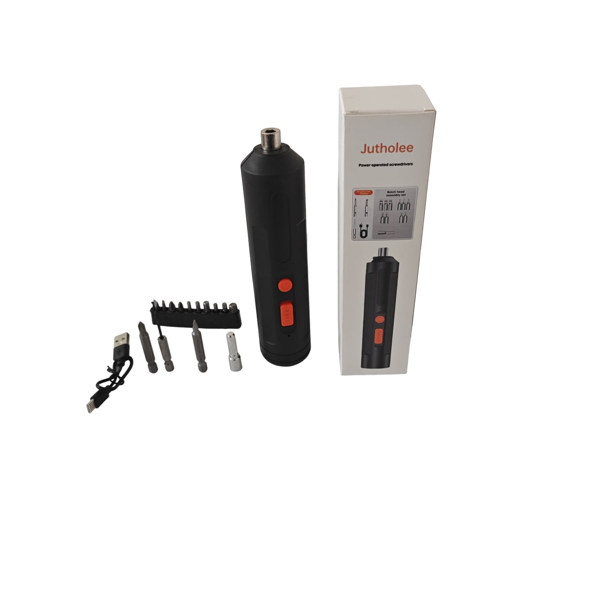 Jutholee Mini Electric Screwdriver Set, USB Cable Precision Electric Screwdriver Kit Electric Screwdriver Cordless for DIY Electronics