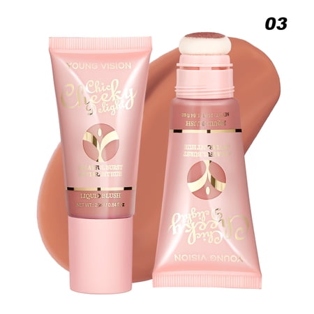 Jutqut Fine Flash Liquid Blush, Natural Professional Makeup Blush,#03,25ml/0.84 fl oz