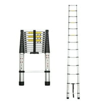Juuar 16.5FT Telescoping Ladder, 300 LBS Capacity Aluminum Extension Ladder, Portable Multi-Purpose Collapsible Ladder for RV, Home, Attic