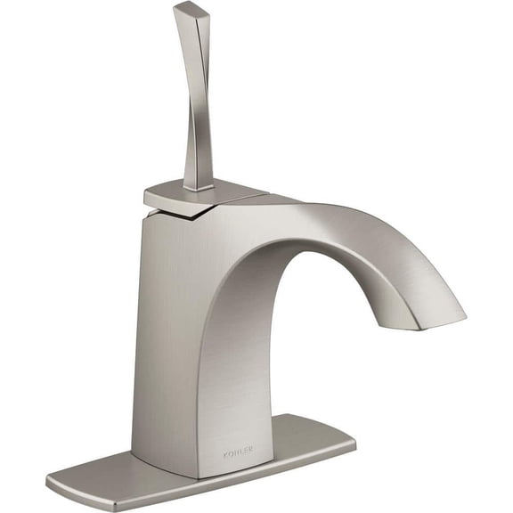 Juval Single Hole Single-Handle Bathroom Faucet in Vibrant Brushed Nickel
