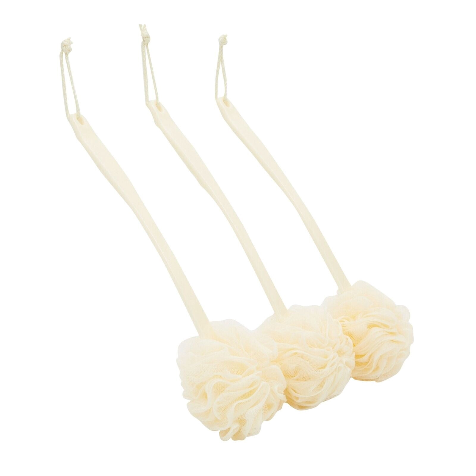 Juvale 3-Pack Exfoliating Mesh Body Back Scrubber Bath Sponges - Beige ...