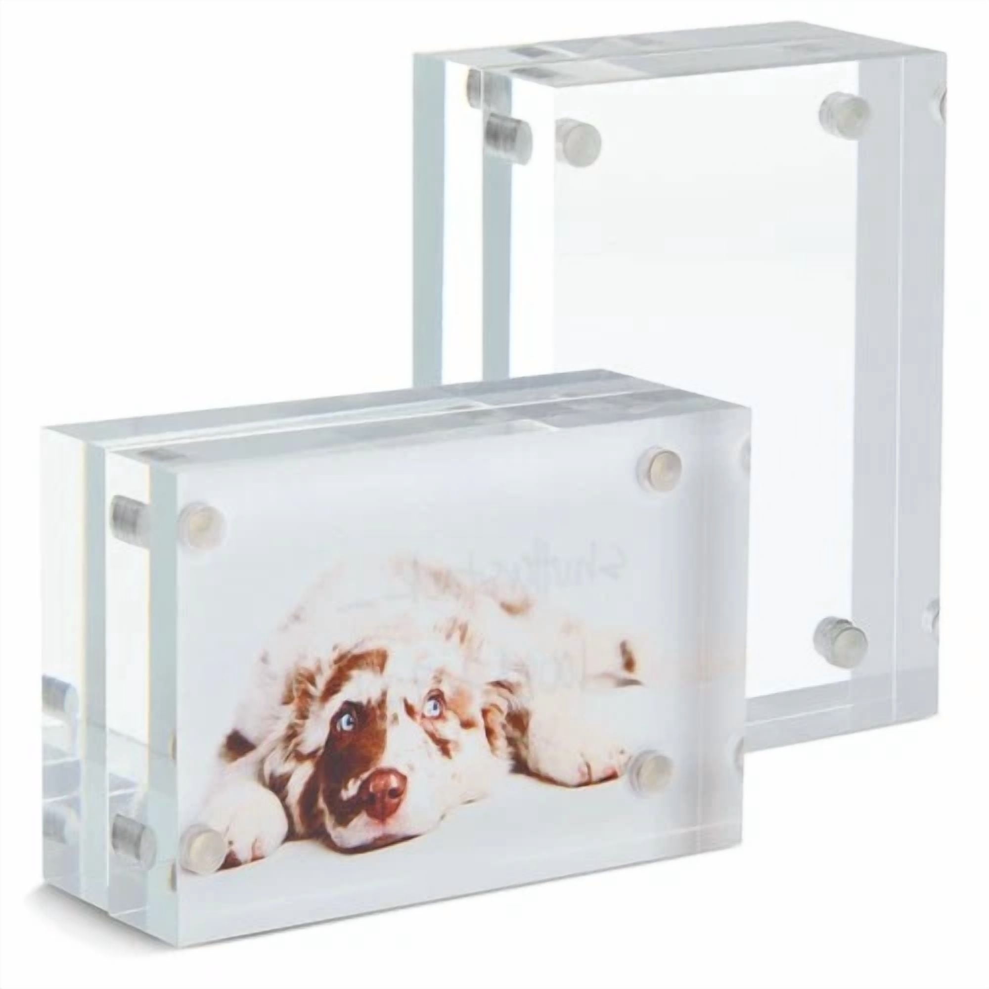Acrylic Photo Rame Juvale Acrylic Plastic Photo Frame, Magnetic For 2 X 3 In. Photos (3Mm ...