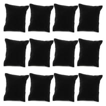 Juvale Bracelet Pillow Display 12-Pack Velvet Jewelry Display Pillow 3.25 x 2.5 Inches - Black