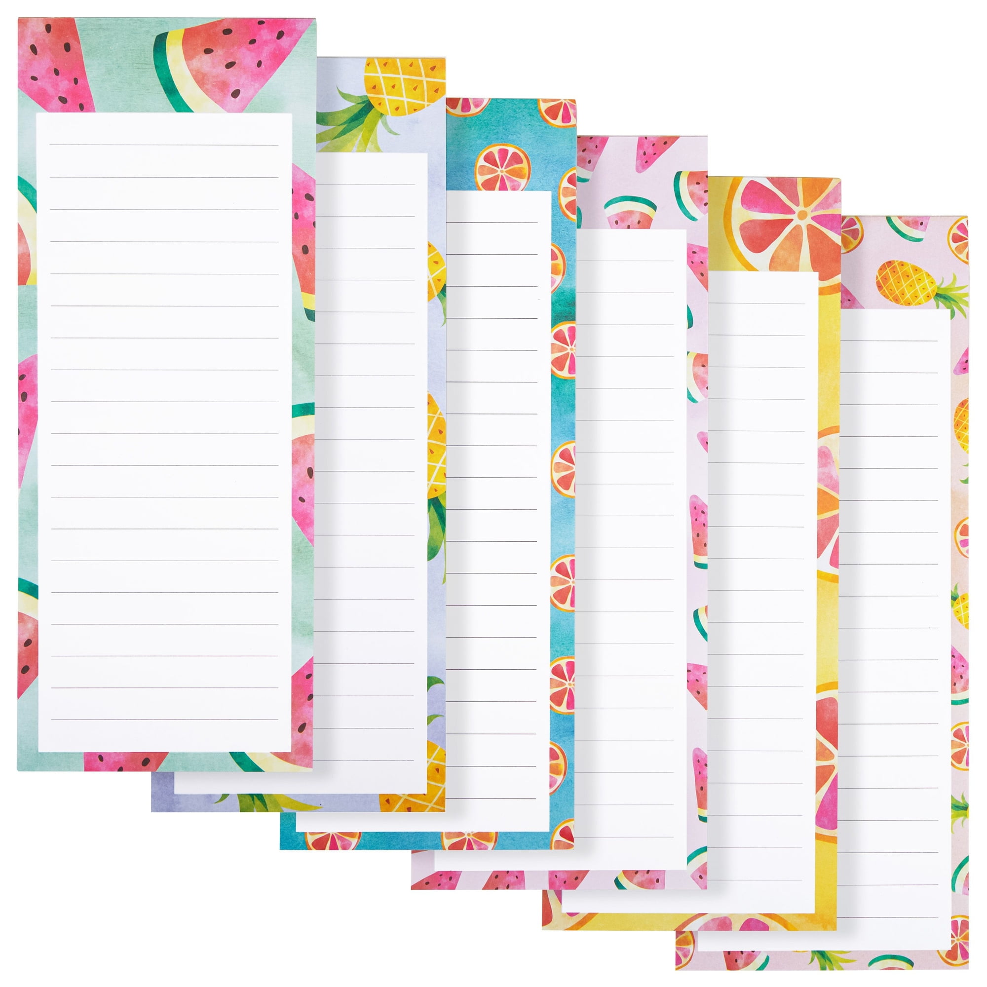 6-Pack Walmart Fridge Magnetic Notepads - To-Do Stationery with Fruit Designs, 60 Sheets Each for Memos, Shopping List - Walmart.com 6-pack-walmart-fridge-magnetic-notepads-to-do-stationery-with-fruit-designs-60-sheets-each-for-memos-shopping-list-walmart-com